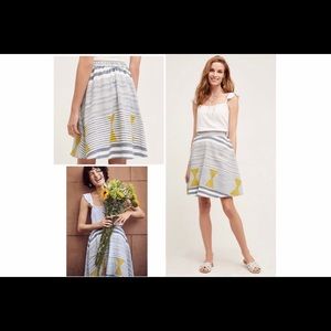 ANTHROPOLOGIE Tracy Reese Marisol Swing Skirt